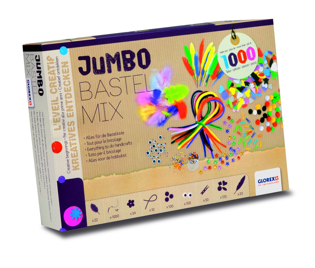 Jumbo bricolage mix ca.1000pcs